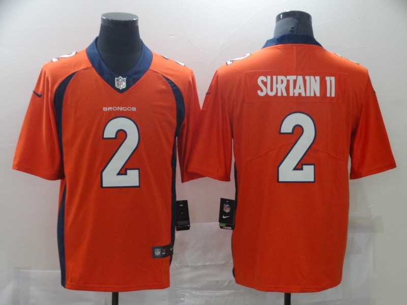 Nike Broncos 2 Patrick Surtain II Orange 2021 Draft Vapor Limited Jersey,We sell and wholesale Nike Broncos 2 Patrick Surtain II Orange 2021 Draft Vapor Limited Jersey on line form chian!